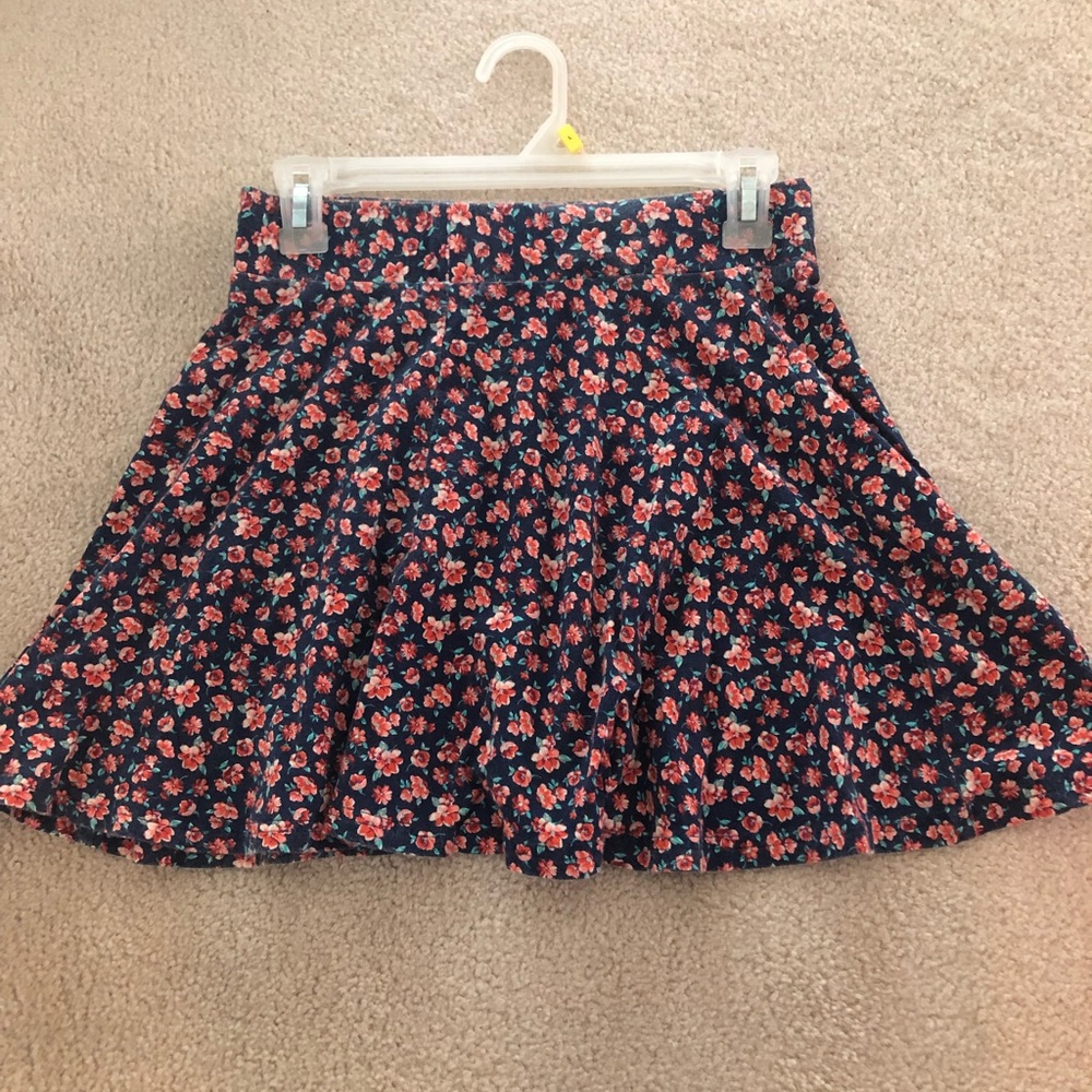 American Eagle Flower Skater Skirt